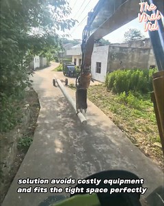 382K views · 4.1K reactions | Genius Village Hack: How They Move a Giant Pole Without a Truck | The Viral Vid | Facebook