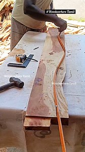 #wood working ideas #wooden board arch cutting #handmade #creativity ideas 💡#queen cot making #furniture #shorts | Woodworkers Tamil