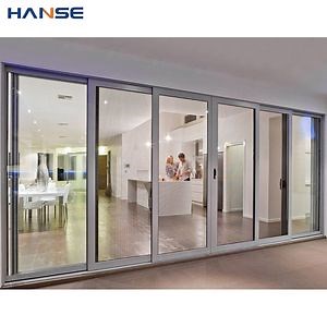 [Hot Item] Double Glazed Glass Window External Patio Door Exterior Soundproof Balcony Aluminum Sliding Doors