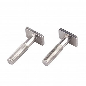 [Hot Item] Cold Forging ISO Standard Customized A2-70 Stainless Steel 304 Square Hammer Flat Head T Bolt with Plain Finish