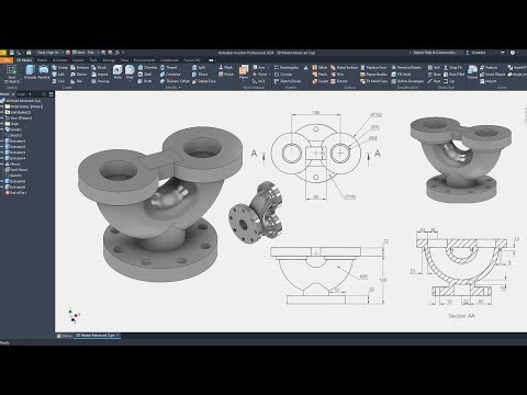 Inventor Advanced Tutorial #3 | 3D Model Design Advanced