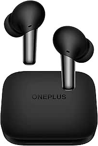 OnePlus Buds Pro Matte Black, True Wireless Earbuds, Smart Active Noise Cancelling, Wireless Charging Case Included, Dual Connection, Quality Sound, 38 Hour Playtime, Fast Charging, Water Resistant