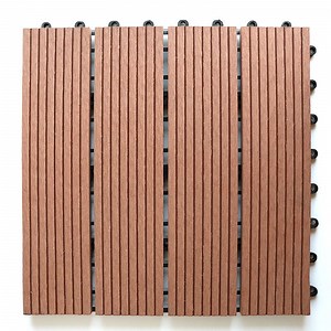 [Hot Item] More Than 5 Years WPC Flooring Tile Composite Interlocking Tiles Decking