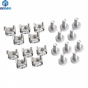 [Hot Item] M6X16 Carbon Steel Nickel Plated Mounting for Server Rack Cabinet Cage Nuts Screws