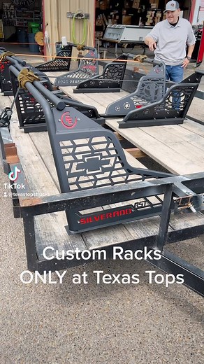 Custom Racks ONLY at Texas Tops!! Get yours today!! 956.682.1148 😎 #texastops #dontgetcaughttrucknaked | Texas Tops Truck Accessories