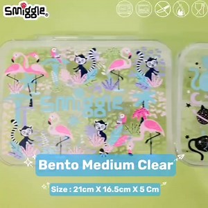 SMIGGLE SEE THROUGH TRANSPARAN MEDIUM BENTO BOX Cek di tokopedia, free ongkir. Harganya Rp 320.000 https://tokopedia.link/B1BfU6UF3Eb | Nova ong (Katie fung's stuff)
