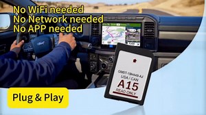 2026 Latest A15 Navigation SD Card Map for Ford/Lincoln, F150 Escape Explorer Focus Fusion Expedition Edge Mustang MKC MKS MKZ MKX Sync Navigation Accessories Update USA/Canada Maps, GM5T-19H449-AJ