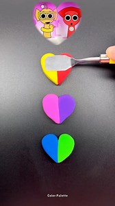 💖Sprunki Hearts _ Color Mixing _ Guess the mixed colors #sprunki #colormixing #satisfying #reels | Color Palette