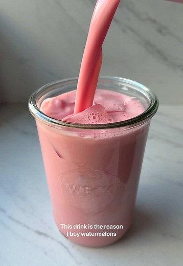 Refreshing Watermelon and Yogurt Summer Drink