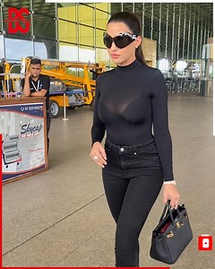 742K views · 69K reactions | Nora Fatehi Looks Gorgeous In Black Dress Spotted At Airport. #NoraFatehi #bollywood | Bollywood Society | Facebook