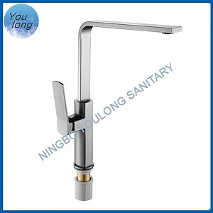 [Hot Item] Single Lever Chrome Square Brass Gun Gray Brushed Kitchen Mixer Tap Faucet