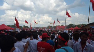 Woman bitten by snake at huge NLD rally | Coconuts