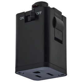 SATCO|NUVO Outlet Track Adapter - Black