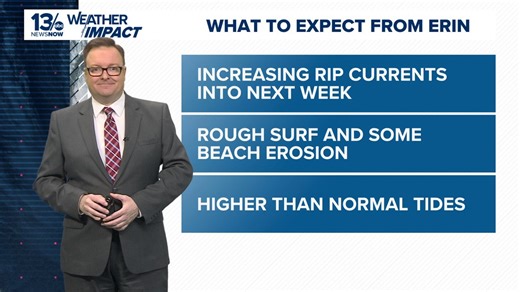 Update: Category 5 Hurricane Erin intensifies rapidly, expected to turn to northwest