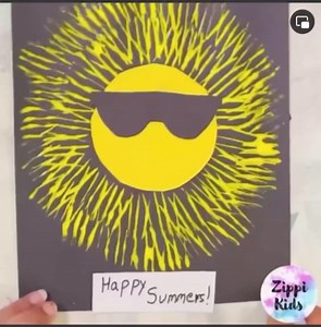 44K views · 74 reactions | Are you ready for summer? ☀️…Super cute and easy sun fork art for preschoolers and Kindergarteners ⛱侀 #summer #art #preschool #kindergarten #craft #summervacation #sun #processart | Zippi Kids Corner | Facebook