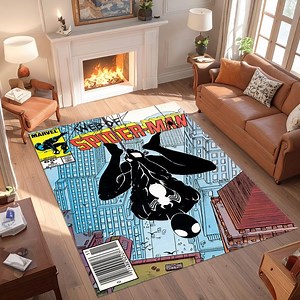 Spider-man Comic Book Rug: Hype Beast Polyester Carpet - Etsy
