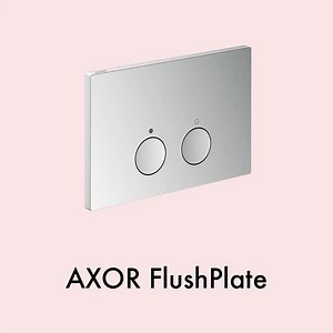 AXOR FlushPlate – the perfect finishing touch – available in all FinishPlus surfaces. #AXORdesign #Makeityours | AXOR
