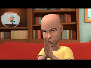 Caillou creates a computer virus and gets grounded