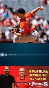 Joe Espada joins the show giving his praise to this Astros team, sitting #1 In AL West & 45-33 facing numerous injuries, they will always have someone step up. Welcome to The Matt Thomas Show With Ross @sportsmt @sportsrv Listen now & Everyday 10am-2pm or on the @iheartradio app. | SportsTalk 790