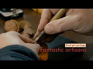 Art of carving fruit pits