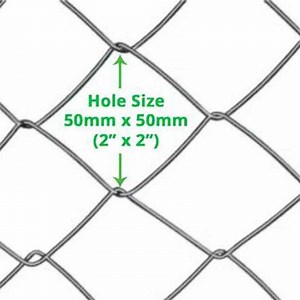 [Hot Item] 2.0mm Wire 2 Inch Diamond Hole Cyclone Wire Fence Design Galvanized Chain Link Fence Wire Mesh Rolls
