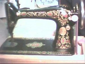 singer red eye sewing machine-how I did it