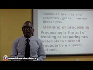 MATERIALS AND PROCESSING BASIC TECH JSS3