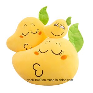 [Hot Item] Creative Stuffed Fruit Mango Soft Pillow with Emoji