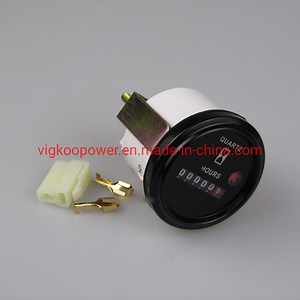 [Hot Item] Vdo Diesel Engine Hour Meter Gauge Oil Pressure Analog Gauge Tachometer Odometer Mechanical Fuel Level Meter for Cummins Generator 12V 24V