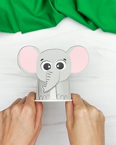 🐘 Elephant Paper Cup Craft ✂️ Get the template on the blog | Simple Everyday Mom
