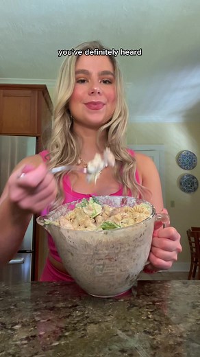 Chicken Caesar Pasta Salad — High-Protein 400 Cal Meal