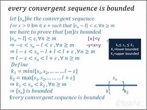 every convergent sequence is bounded