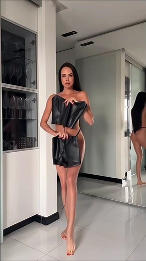 PVC Corset try on haul #latex #latexgirl #latexdress #pvc #corset #tryon #outfit #fashion #haul