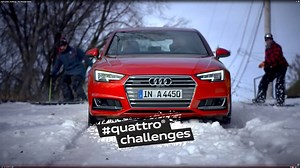 新型A4のエクストリームな挑戦、傾斜37°。 閑静な住宅街に隠れた、世界で最も急な坂道。 雪や砂利、泥など、さらに滑りやすい条件下で、 Audi quattro®はどんなドライビングを見せてくれるのでしょうか・・・？ | Audi Japan / アウディジャパン