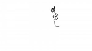 continuous line woman wearing sportswear running