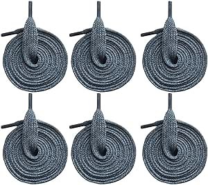 6 Pieces Flat Hoodie Drawstrings Cord Replacement Dark Grey 12mm x 50 Inch Draw String for Sweatpants, Sweatshirt, Jacket, Coats, Shorts, Pants, Swim, Trunks, Sewing Threader