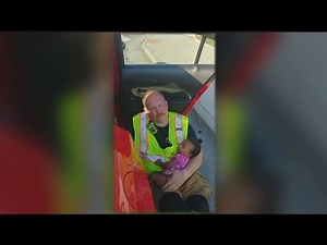 Baby and firefighter reunite after picture goes viral