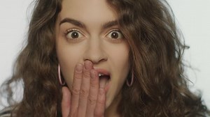 Surprised Girl Face Close Shocked Woman Stock Footage Video (100% Royalty-free) 1025883329 | Shutterstock