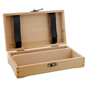 [Hot Item] Beech Wooden Artist Tool Box Brush Storage Box Wooden Sketch Box