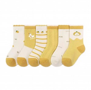 [Hot Item] Colorful Fashion Custom Cartoon Baby Sock 100% Cotton Boys and Girls Crew Socks Kids Children Socks