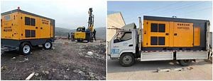 [Hot Item] Two stage compression diesel fixed screw air compressor with name-brand engine
