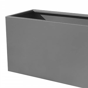 [Hot Item] Combination Planter Set Stainless Steel Wall Flower Box with Drainage Tray Outdoor