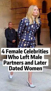 4 Female Celebrities Who Left Male Partners and Later Dated Women #celebrity #fyp #tiktok #famous #shorts | Celebs News