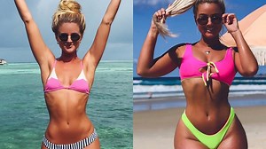 Former ‘skinny’ bikini model shows off two stone weight gain in body transformation photos and fans praise her for amazing ‘boobs, butt, hips and thighs’