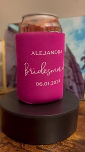Bridesmaids Gift Koozies | Custom Wedding Can Coolers | Groomsmen Koozies - Etsy Canada