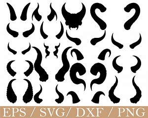 Devil Horns Svg, Devil Horn Silhouette, Dxf, Png