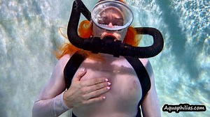 Aquaphilias- Catherine Foxx- Vintage SCUBA Double Hose Orgasms In Leohex