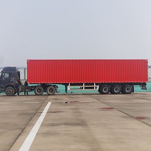 [Hot Item] 3 트라이 액슬 40FT 53FT 밀폐형 박스 화물 건조 윙 밴 트럭 세미 트레일러 판매