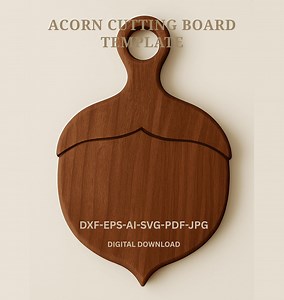 Acorn Pattern Cutting Board Template File, CNC Router and Laser Cut Files (digital Download) - Etsy