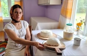 Cooking homemade cheese by a woman living on the mountain. 🧈🥞😲 | Dream Cabins
